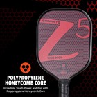 Paddle Graphite Carbon Fiber Z5 Red Nomex Honeycomb Onix Pickleball Face Rough