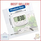 Digital Aquarium Water Thermometer With Large Lcd Screen  Measurement Range -58   