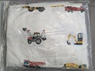  2 addison Belle 100  Organic Cotton Fitted Crib Sheet Construction Trucks Print