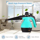 Portable Handheld Steam Cleaner 1050w With 9pcs Accessory For Bathroom Car C3i4