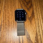 Used Apple Watch Series 3  gps lte  42mm Stainless Steel Case Milanese Loop