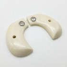 Ruger Wrangler Birdshead Grips In Faux Ivory Acrylic With Black Ruger Medallion