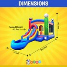 Commercial Inflatable Bounce House Water Slide Combo Deluxe Sports Blower