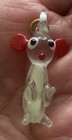 Vintage Miniature Mini Hand Blown Glass Figure Mouse   Unusual  1 1 2    Charm