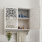 Wall Mount Bathroom Storage Medicine Cabinet Cupboard Organizer W  Shelf Doors