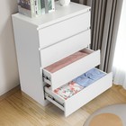 Dresser Wood Storage Cabinet Chest Of 4 Drawer For Living Room Bedroom Furniture