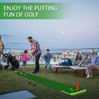 Golf Putting Game Set With Front Border Indoor Outdoor Practice Putting Mat