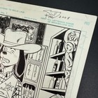 Original Comic Art Interior Page Signed Scott Reed Sketch Furry Fantasy Western