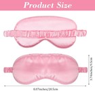 3pcs Travel Sleep Soft Silk Eye Mask  Padded Shade Cover Blindfold For Men Women