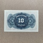 1935 Spain Ten Pesetas Banknote Crowned Woman Spanish Currency Espana Money