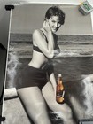Vintage Beer Advertising Poster Sexy Girl Bikini Pinup Mgd Miller Brewing Rare