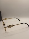 Versace Ve1283 1002 Gold Metal Full Rim Square Eyeglasses Frames 56-18 145
