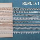 Lace Trims Bundle French Bobbin Lace Kit Craft Ephemera Antique Lace Scraps