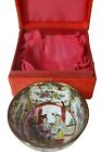 Vintage Japanese Sake Cup Eggshell Porcelain Handpainted Single In Box One Inch