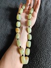 Tibetan Old Nephrite Jade Prayer   Meditation Bead Necklace