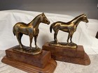2 Blue Ribbon Trophies American Quarter Horse Association Bronze Boystown Statue