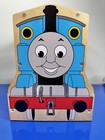 Thomas   Friends Train Car Lot Wooden Storage Carry Case  2007  Battery Operated
