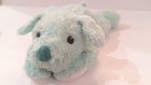 Baby Ty  Green Dog Cuddlepup Mint Rattle Plush Stuffed Animal Toy