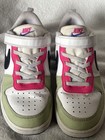 Nike Court Borough Low Recraft Gs 3y White Pink Green Blue Sneakers Kids