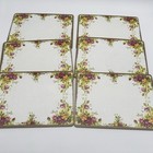 Set Of 6 Vintage Royal Albert Old Country Roses Cork Board Placemats 11    X 8   