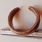 Circa 1500-1000 Bc Ancient Celtic Engraved Bronze Bracelet Authentic Amazing