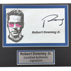 Robert Downey Jr  Signed Iron Man Movie Car Audi R8 License Plate Framed Jsa Coa