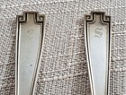 Antique Gorham Etruscan Sterling Silver Forks - Pair Monogrammed G And S - 80g