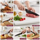 15 Piece Knife Set Serrated Stainless Steel For Kitchen Professional Chef Knives
