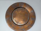 Large Vintage Hand-hammered Copper Platter   Middle Eastern Ottoman Style 15 5 