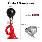 Vintage Red Bicycle Horn     Loud Bugle For Motorcycles  And Bike Handlebars