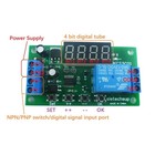 12 24v Pulse Counter Switch Adjustable Timer Delay Turn On off Relay Module 1 2x