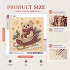 Christmas Bear Pearl Diamond Art Kit For Adults 12 X 12 Inch