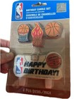 Nba Basketball Birthday Candle Set 4 Pieces  Basketball  New Sealed