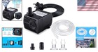 Fountain Pump  80gph Submersible Water Pump  Durable Outdoor Fountain