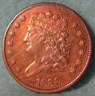 1833 Classic Head Half Cent Better Grade Details Old Us Coin  623