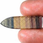 39 15 Cts 100  Natural Handmade Carved Fluorite Cabochon Untreated  Gems Xo08