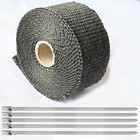 Exhaust Heat Tape Wrap  2  X 16 5  Black Exhaust Heat Wrap Roll For Motorcycle 