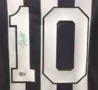 Pele Signed Vintage Santos Fc Home Soccer Jersey  10 With Beckett Coa