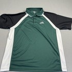 Suffolk Downs Horse Racing Polo Golf Shirt Men s Xl Green With Black Sleeves