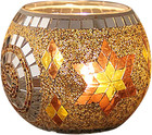Mosaic Glass Candle Holders Handmade Tealight Votive Home Decor Gift