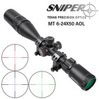 Sniper 6-24x50aol Hunting Rifle Scope With R g b Illuminated Mil-dot Reticle