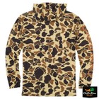 New Browning Long Sleeve Hooded Tech Shirt - Vintage Tan Camo