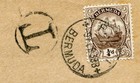 St Lucia Envelope From Bermuda  Postage Due 2d Sg D 2 Added  cat    50 X10   178 