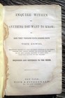 1858 Antique Cookbook Vintage Cookery Home House Farm Medical Recipes Etiquette