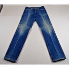 Vintage Wrangler Jeans 30 X 32 80s Blue Faded Bronze Buttons Made Usa