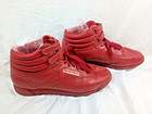 Reebok 1980s Freestyle High-top Sneakers  Red  Women s 10  Ds07