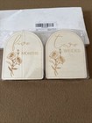 Baby Monthly Milestones Light Wood Flowers     New
