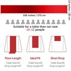 12 Pack Red Satin Silk Table Runner 12 X 108 Inch Wedding Banquet Party Decor