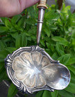 Antique German M  H  Wilkens   Sohne 800 Silver   Carved Steer   Bovine Ladle 