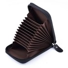 Men s Rfid Blocking Wallet Leather Id Window Card Holder With Zipper Coin Pocket